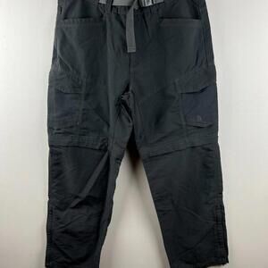 The North Face Convertible Pants Mens Medium Gray Shorts Nylon Hiking Outdoors